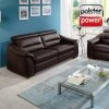 polsterpower Ledersofa - braun - Basismodell