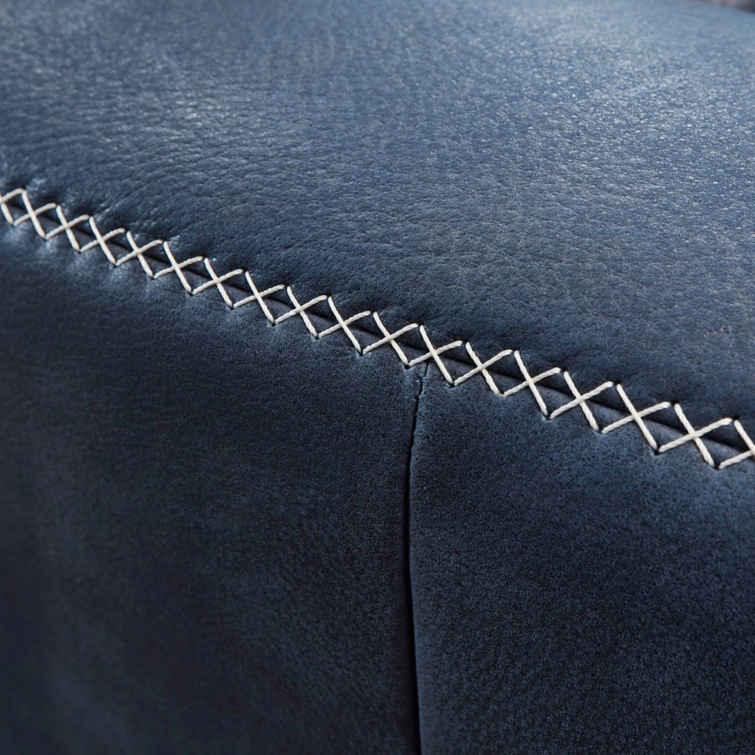 polsterpower Ledersofa - dunkelblau - Basismodell - Kombielement rechts 3 polsterpower Ledersofa - dunkelblau - Basismodell - Kombielement rechts – Bild 3