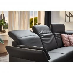 polsterpower Ledersofa - anthrazit - mit Funktionen -Wohnzimmer Verkäufe 1158009000 07 1600Wx1600H
