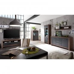 Vitrine - Schlammeiche-Schwarzeiche - 100 cm breit -Wohnzimmer Verkäufe 1170005700 04 1600Wx1600H