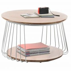 Couchtisch - Asteiche massiv - rund - 70 cm