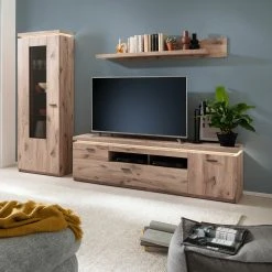TV-Lowboard - Viking Oak - LED-Beleuchtung - 196 cm -Wohnzimmer Verkäufe 1189006900 11 1600Wx1600H