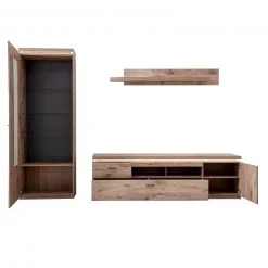 Standvitrine - Viking Oak - LED-Beleuchtung - 198 cm -Wohnzimmer Verkäufe 1189007100 08 1600Wx1600H