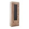 Standvitrine - Viking Oak - LED-Beleuchtung - 198 cm