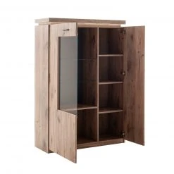 Highboard - Viking Oak - LED-Beleuchtung - 143 cm -Wohnzimmer Verkäufe 1189007400 03 1600Wx1600H
