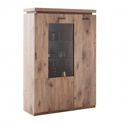 Highboard - Viking Oak - LED-Beleuchtung - 143 cm -Wohnzimmer Verkäufe 1189007400 05 1600Wx1600H