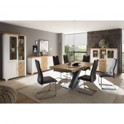 Standvitrine - Pinie-Artisan Eiche - 201 cm hoch -Wohnzimmer Verkäufe 1205004700 03 1600Wx1600H