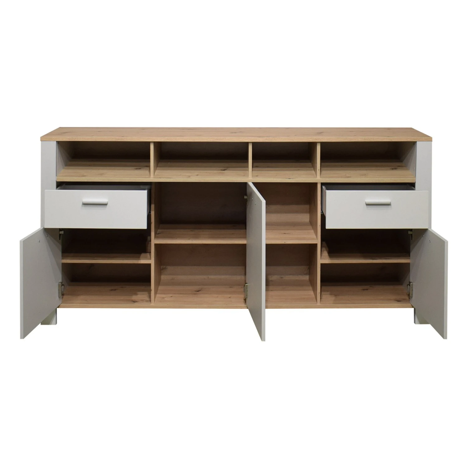 Sideboard - kreidegrau - Asteiche - 193 cm 2 Sideboard - kreidegrau - Asteiche - 193 cm – Bild 2