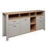 Sideboard - kreidegrau - Asteiche - 193 cm