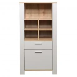 Highboard - kreidegrau - Asteiche - 63 cm -Wohnzimmer Verkäufe 1205007200 04 1600Wx1600H