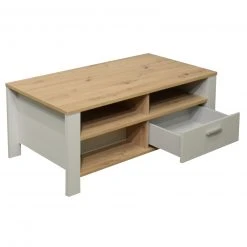 Couchtisch - kreidegrau matt - Asteiche - 111 cm -Wohnzimmer Verkäufe 1205007300 03 1600Wx1600H