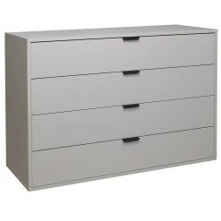 Kommode - kreidegrau matt - 119 cm