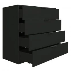 Kommode - anthrazit matt - 4 Schubkästen -Wohnzimmer Verkäufe 1205008500 06 1600Wx1600H