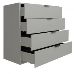 Kommode - kreidegrau matt - 4 Schubkästen -Wohnzimmer Verkäufe 1205008501 06 1600Wx1600H