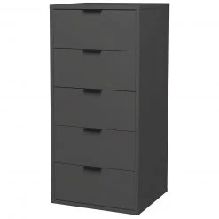 Kommode - anthrazit matt - 5 Schubkästen -Wohnzimmer Verkäufe 1205008600 03 1600Wx1600H