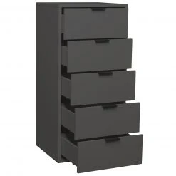 Kommode - anthrazit matt - 5 Schubkästen -Wohnzimmer Verkäufe 1205008600 04 1600Wx1600H