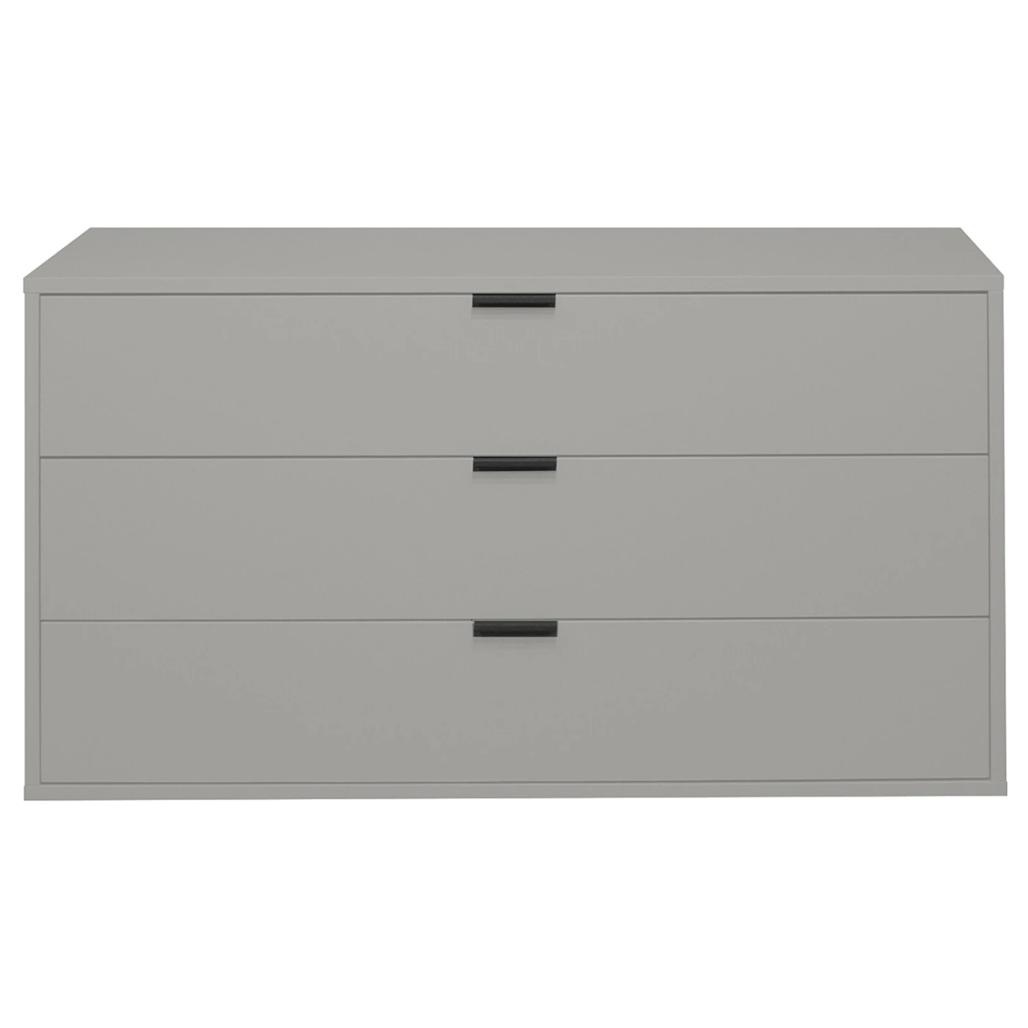 Kommode - kreidegrau matt - 3 Schubkästen 2 Kommode - kreidegrau matt - 3 Schubkästen – Bild 2