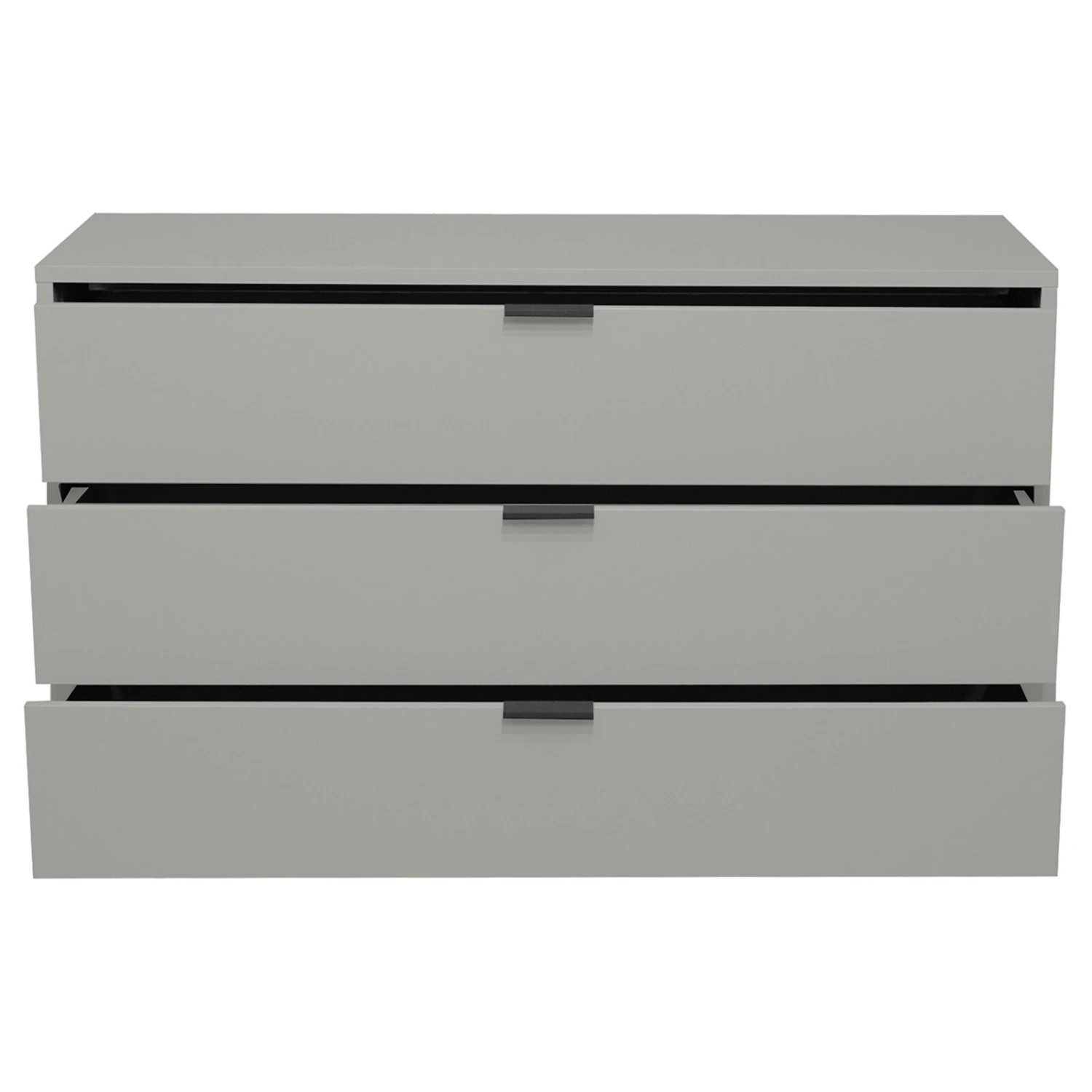 Kommode - kreidegrau matt - 3 Schubkästen 4 Kommode - kreidegrau matt - 3 Schubkästen – Bild 4