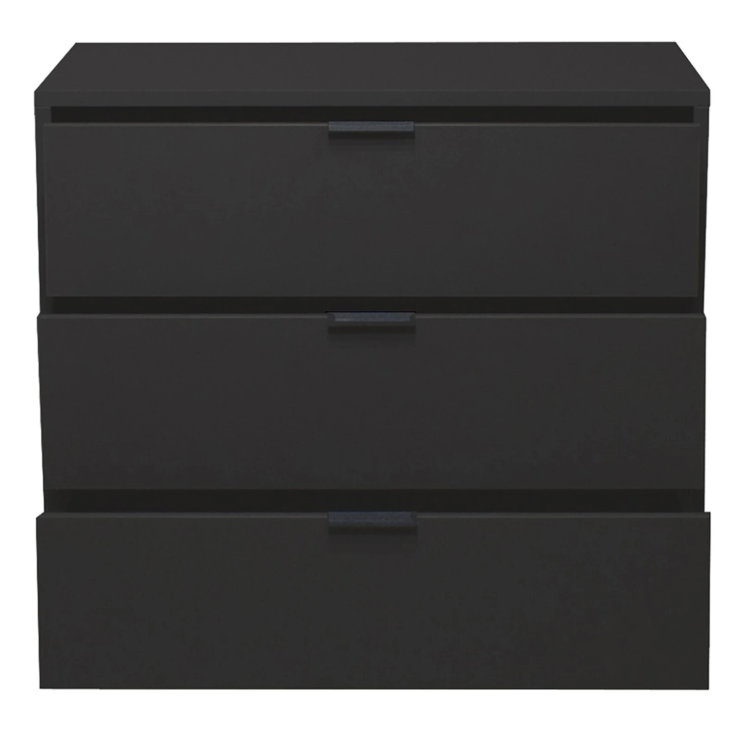 Kommode - anthrazit matt - 3 Schubkästen 4 Kommode - anthrazit matt - 3 Schubkästen – Bild 4