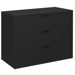 Kommode - anthrazit matt - 3 Schubkästen