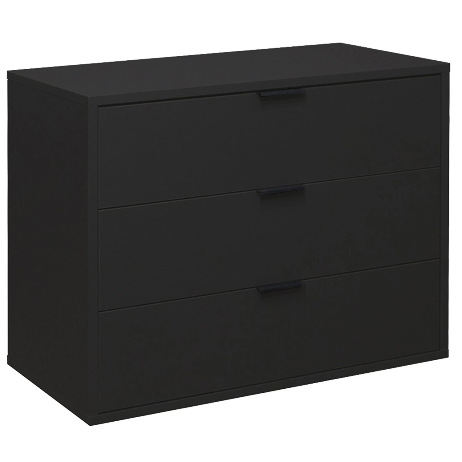 Kommode - anthrazit matt - 3 Schubkästen 1 Kommode - anthrazit matt - 3 Schubkästen