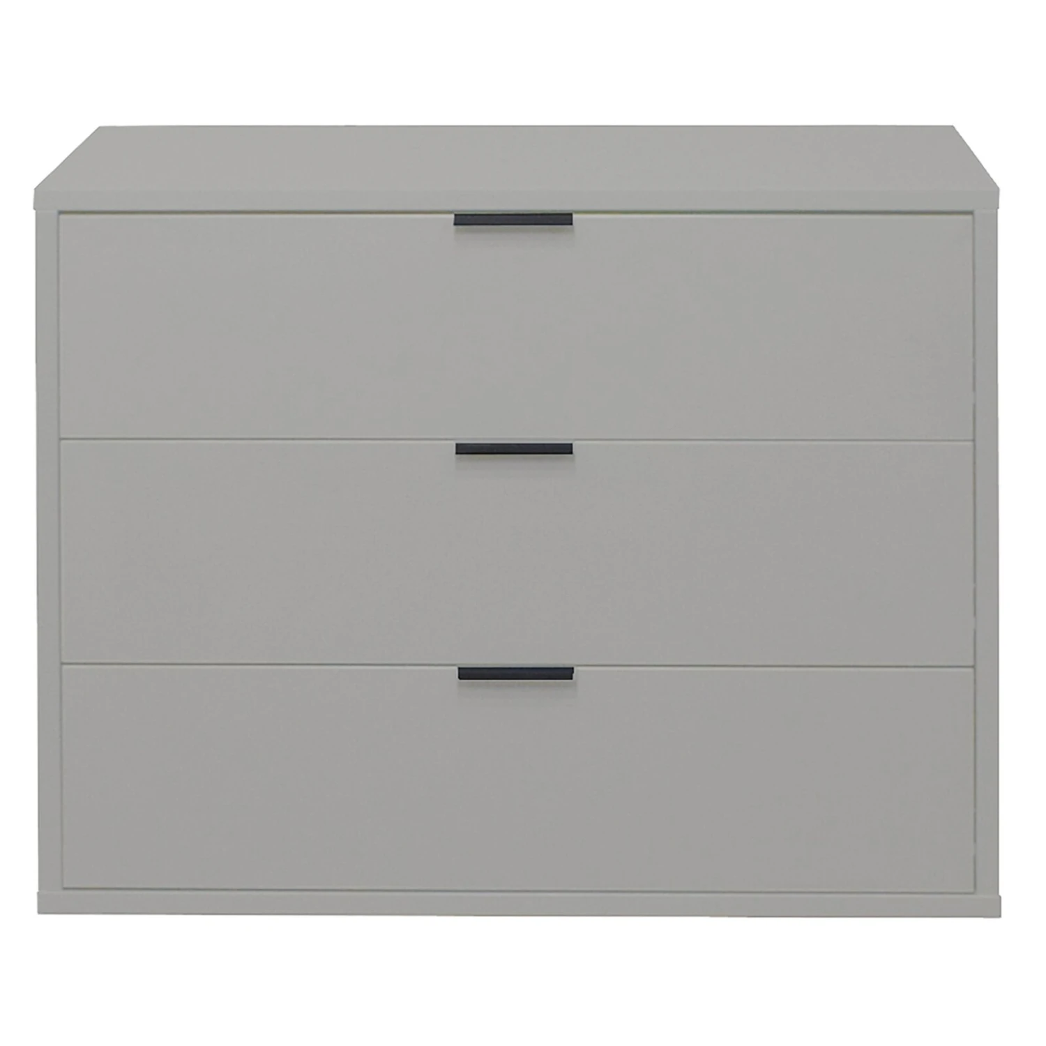 Kommode - kreidegrau matt - 3 Schubkästen 2 Kommode - kreidegrau matt - 3 Schubkästen – Bild 2