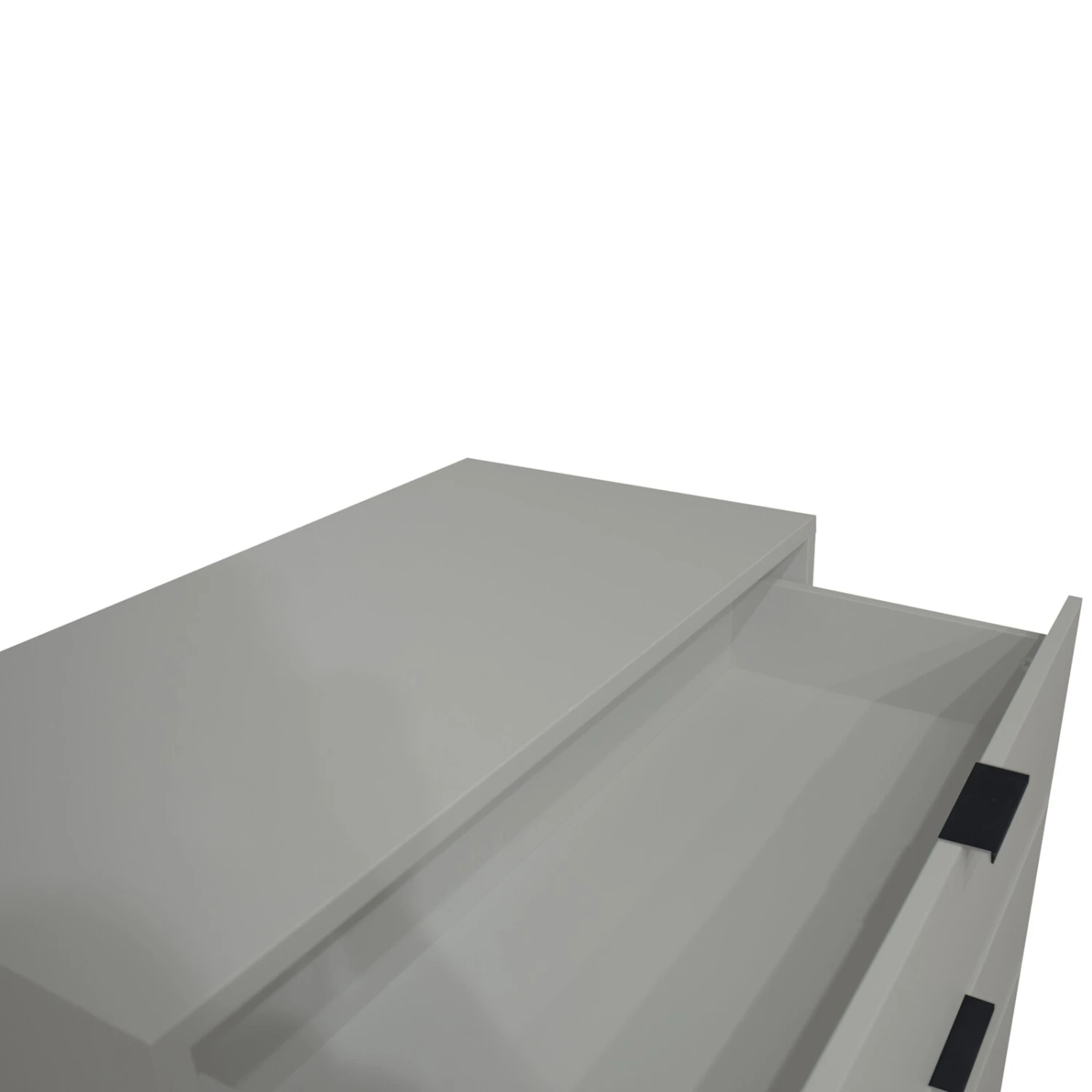 Kommode - kreidegrau matt - 3 Schubkästen 5 Kommode - kreidegrau matt - 3 Schubkästen – Bild 5