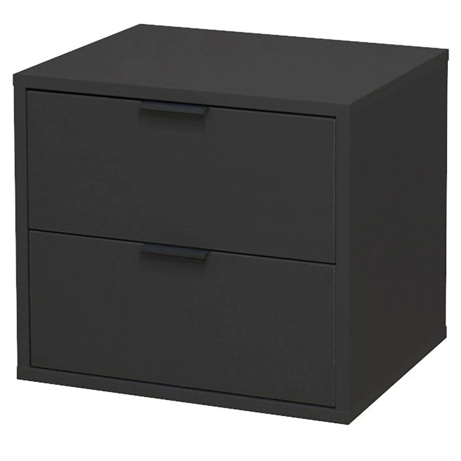 Kommode - anthrazit matt - 2 Schubkästen 3 Kommode - anthrazit matt - 2 Schubkästen – Bild 3