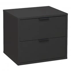 Kommode - anthrazit matt - 2 Schubkästen