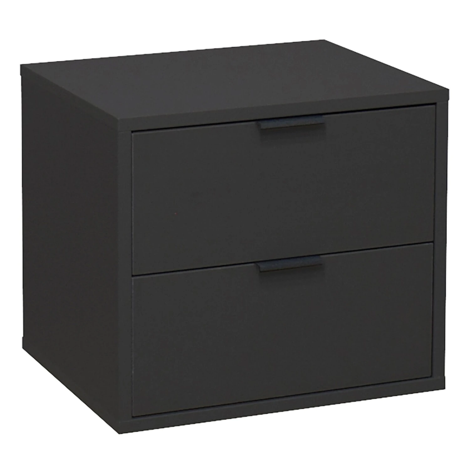 Kommode - anthrazit matt - 2 Schubkästen 1 Kommode - anthrazit matt - 2 Schubkästen