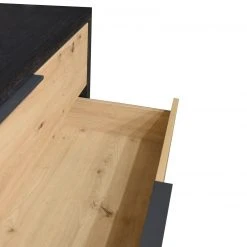 Kommode - Flamed Wood black - Artisan Eiche - 3 Schubkästen -Wohnzimmer Verkäufe 1205009004 05 1600Wx1600H