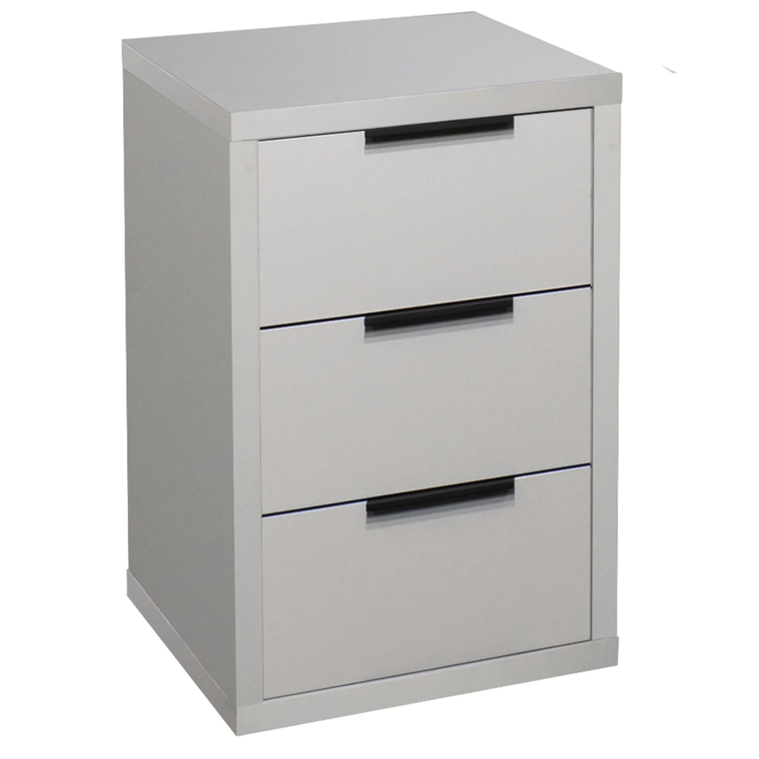 Kommode - kreidegrau matt - 3 Schubkästen 1 Kommode - kreidegrau matt - 3 Schubkästen