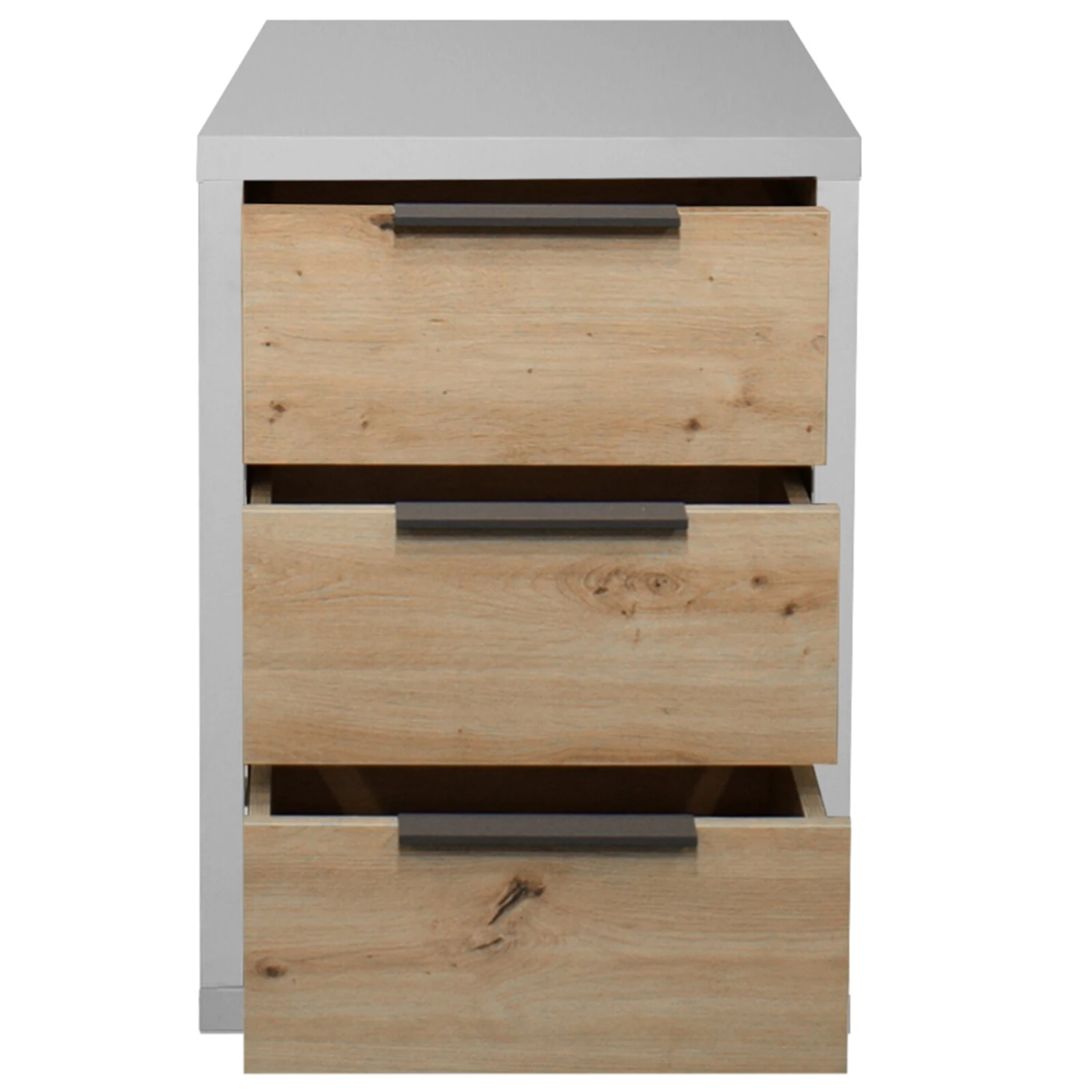 Kommode - Artisan Eiche - kreidegrau matt - 3 Schubkästen 3 Kommode - Artisan Eiche - kreidegrau matt - 3 Schubkästen – Bild 3