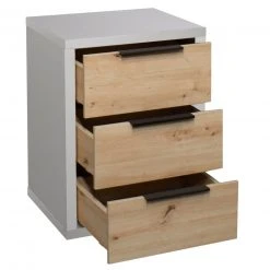 Kommode - Artisan Eiche - kreidegrau matt - 3 Schubkästen 8 Kommode - Artisan Eiche - kreidegrau matt - 3 Schubkästen -Wohnzimmer Verkäufe 1205009007 04 1600Wx1600H