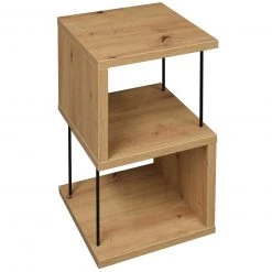 Standregal - Artisan Eiche - schwarz - 65 cm hoch