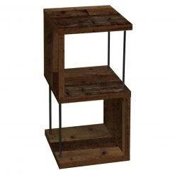 Standregal - Texas Oak - schwarz - 65 cm hoch