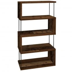 Standregal - Texas Oak - schwarz - 66 cm breit