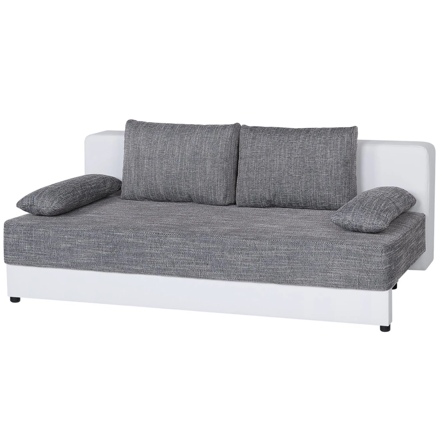 Boxspringsofa - weiß-grau - Dauerschläfer 2 Boxspringsofa - weiß-grau - Dauerschläfer – Bild 2