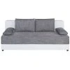 Boxspringsofa - weiß-grau - Dauerschläfer