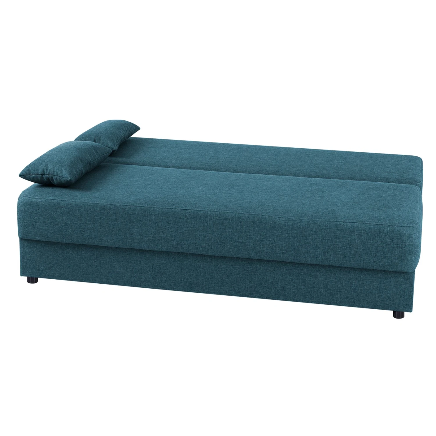 Schlafsofa - petrol - mit Staukasten 2 Schlafsofa - petrol - mit Staukasten – Bild 2