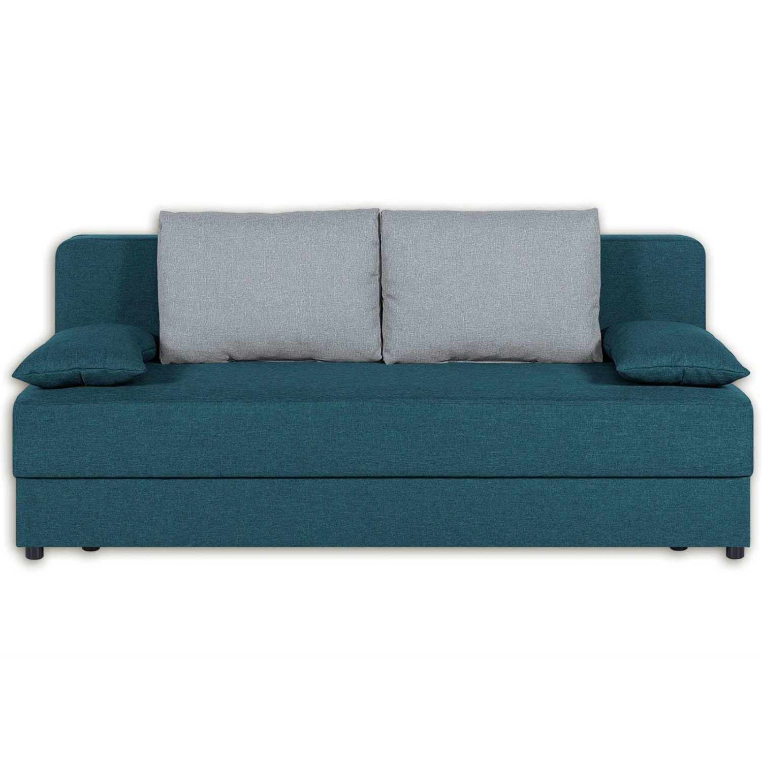 Schlafsofa - petrol - mit Staukasten 1 Schlafsofa - petrol - mit Staukasten