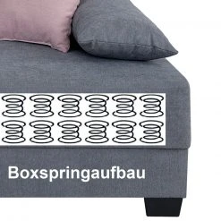 Boxspringsofa - grau - mit Staukasten - Dauerschläfer -Wohnzimmer Verkäufe 1206001900 03 1600Wx1600H