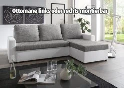 Ecksofa - weiß-grau - Liegefunktion -Wohnzimmer Verkäufe 1206002400 04 1600Wx1600H 2