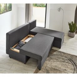 Ecksofa - grau - Webstoff - mit Liegefunktion -Wohnzimmer Verkäufe 1206002700 05 1600Wx1600H