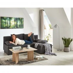 Ecksofa - grau - Webstoff - mit Liegefunktion -Wohnzimmer Verkäufe 1206002700 07 1600Wx1600H