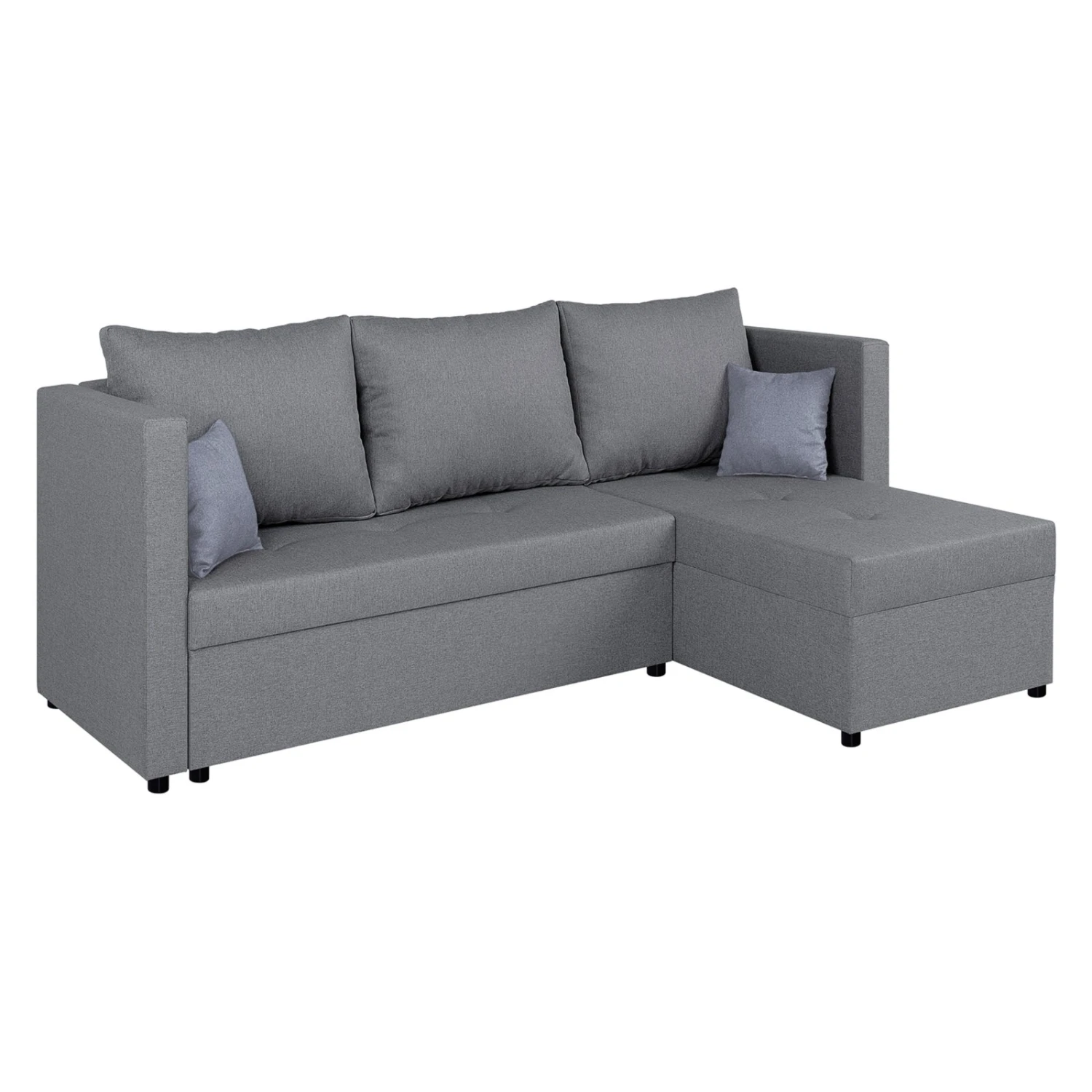 Ecksofa - light grey - Webstoff - Liegefunktion 3 Ecksofa - light grey - Webstoff - Liegefunktion – Bild 3