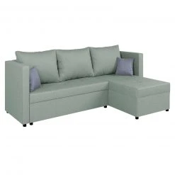Ecksofa - mint - Webstoff - Liegefunktion 5 Ecksofa - mint - Webstoff - Liegefunktion -Wohnzimmer Verkäufe 1206003402 09 1600Wx1600H