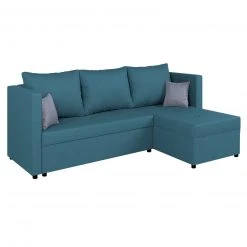 Ecksofa - petrol - Webstoff - Liegefunktion -Wohnzimmer Verkäufe 1206003405 09 1600Wx1600H