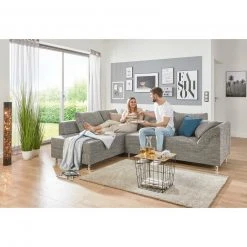 Ecksofa - grau - Federkern - Webstoff -Wohnzimmer Verkäufe 1206004000 06 1600Wx1600H 1