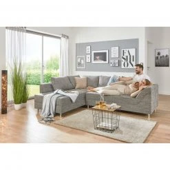 Ecksofa - grau - Federkern - Webstoff -Wohnzimmer Verkäufe 1206004000 08 1600Wx1600H 1